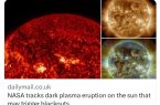 ناسا یک فوران پلاسمای تیره روی خورشید را ثبت کرده است ناسا یک فوران پلاسمای تیره روی خورشید را ثبت کرده است