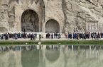 افزایش چشمگیر بازدید از مجموعه تاق بستان در نوروز ۱۴۰۴